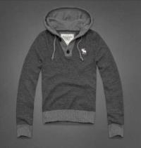 heren abercrombie and fitch truien half-knop hooded donkergrijs Outlet Rotterdam t0amb653